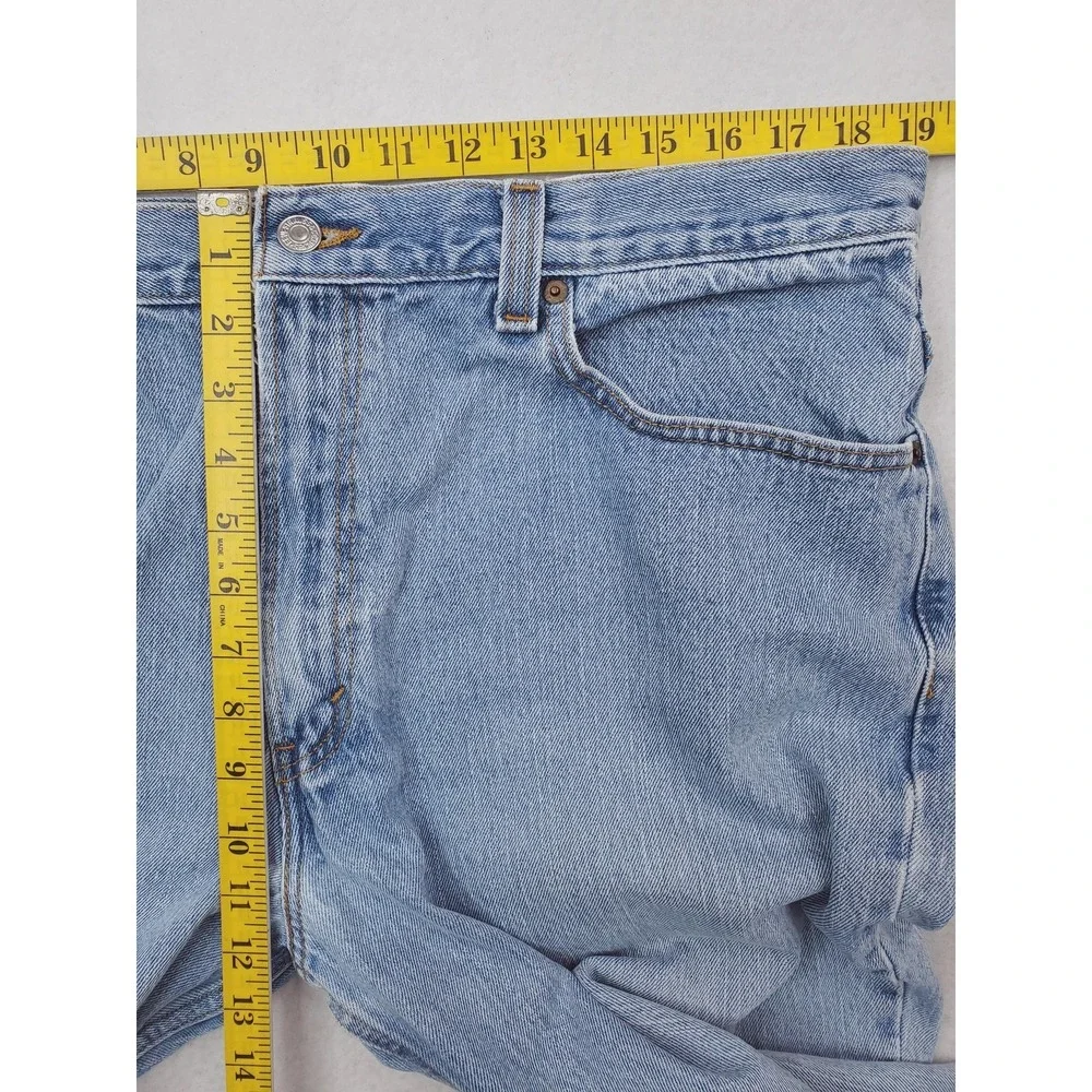 Levis 560 Jeans Mens 38x30 Blue Light Wash Comfort Fit Relaxed Tapered Denim Y2K